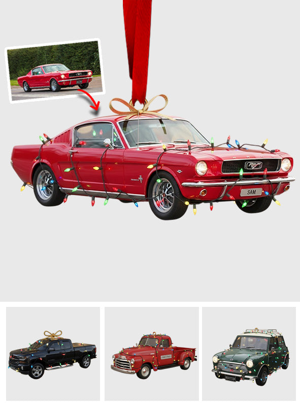 Custom From Any Photo - Personalized Car Lover Ornament