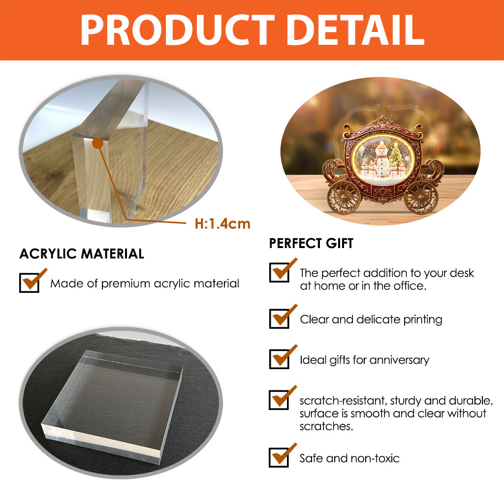 Grandma's Little Cuties - Personalized Grandma Custom Shaped Acrylic Plaque