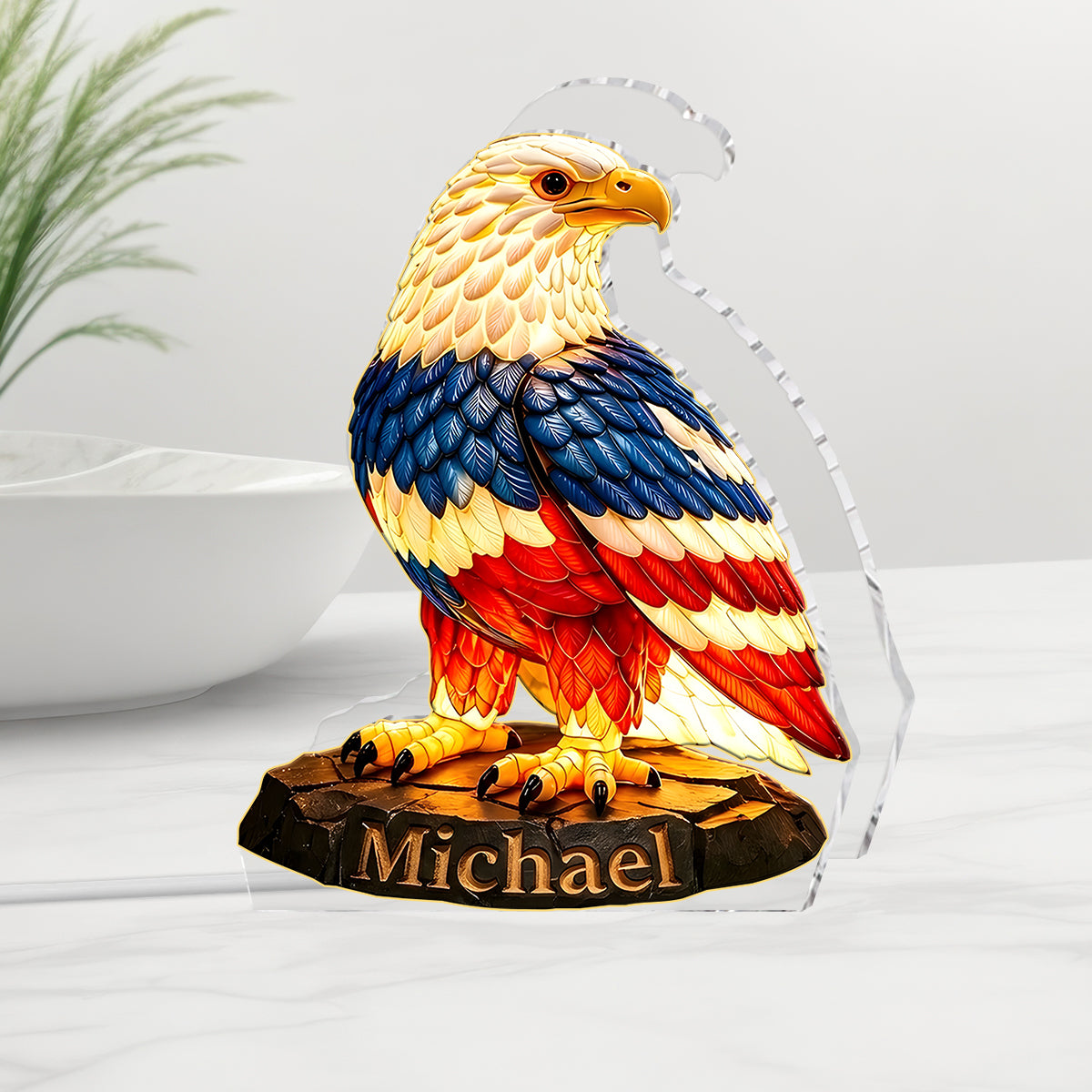 USA 250. Jubiläum - Personalisierte Patriot Acryl LED Nachtlicht
