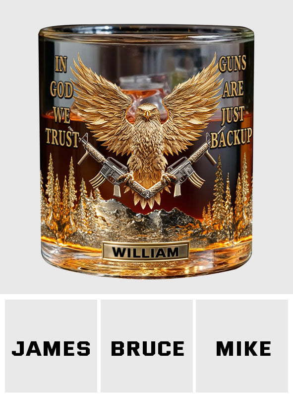 In God We Trust – personalisiertes christliches Whiskyglas