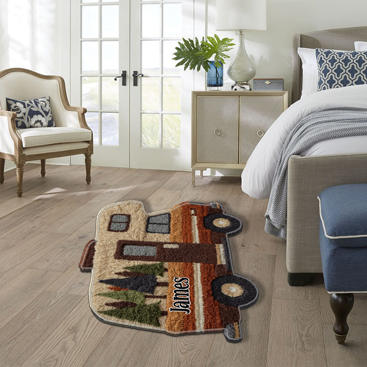 Our Adventure - Personalized Camping Non-Slip Tufted Rug