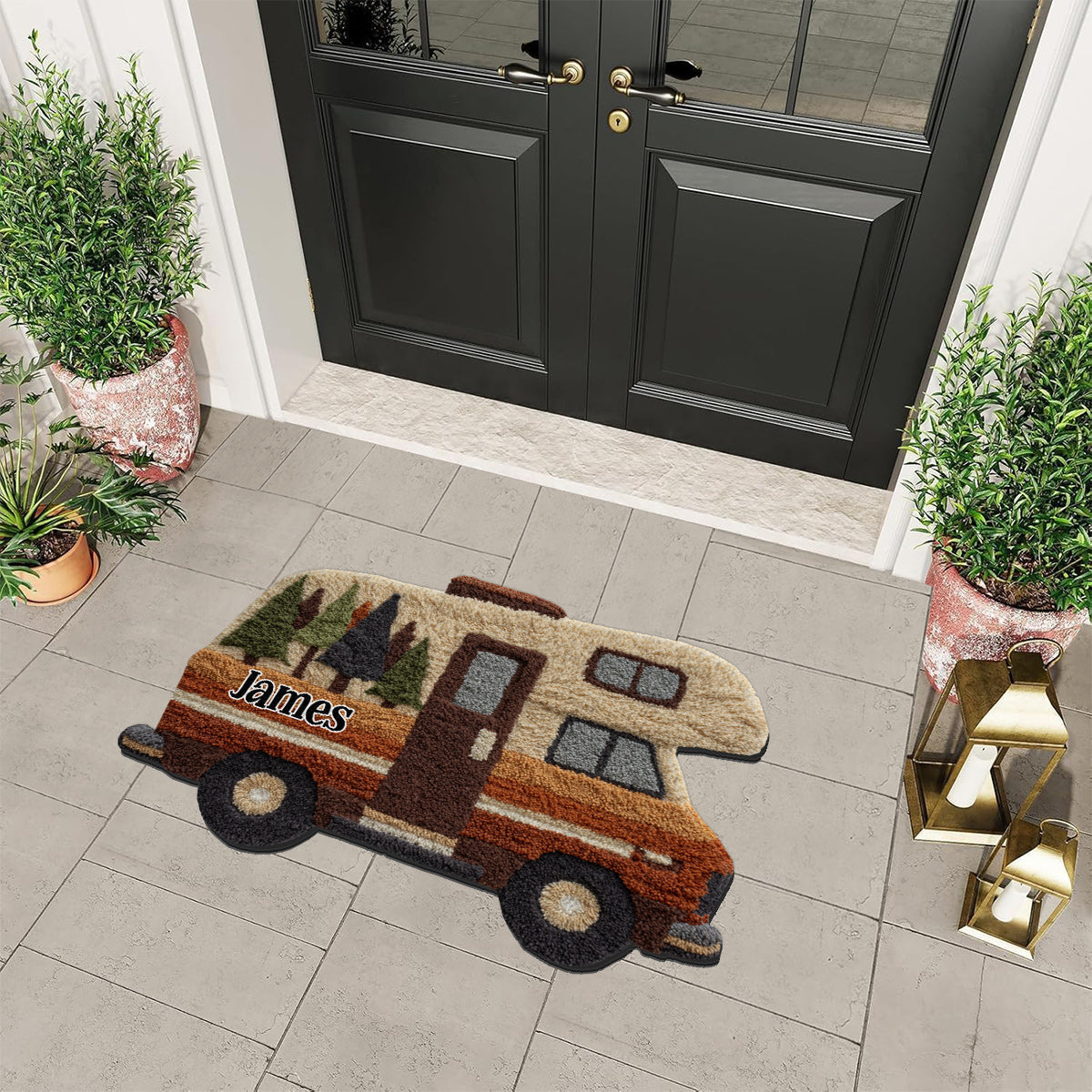 Our Adventure - Personalized Camping Non-Slip Tufted Rug