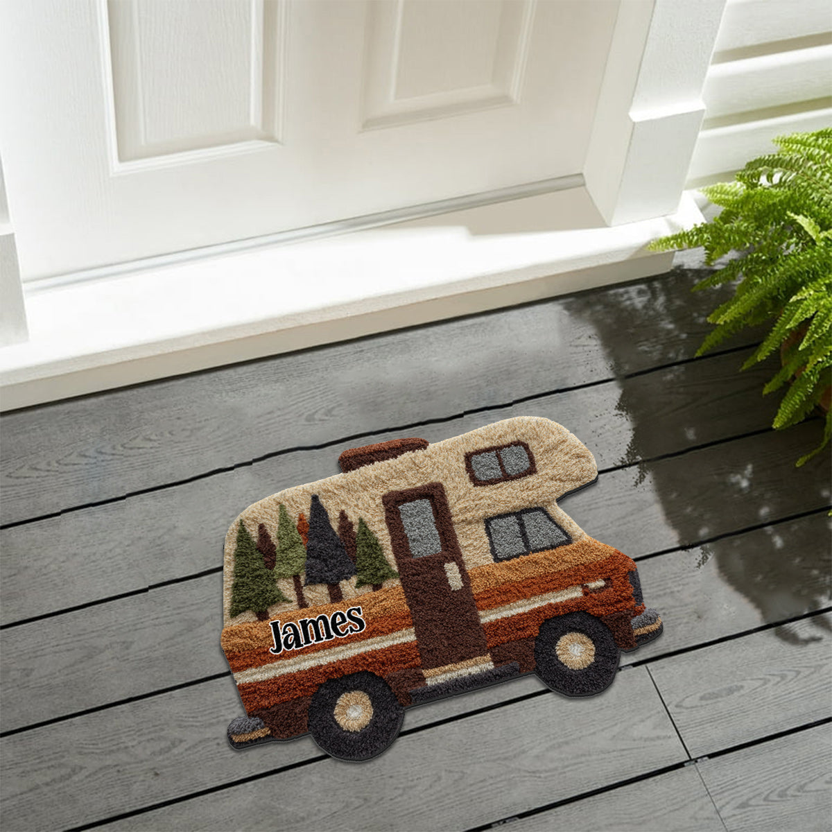 Our Adventure - Personalized Camping Non-Slip Tufted Rug