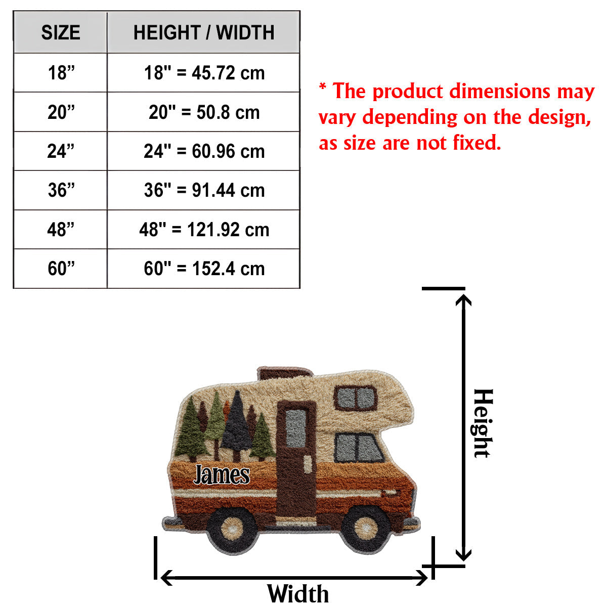 Our Adventure - Personalized Camping Non-Slip Tufted Rug