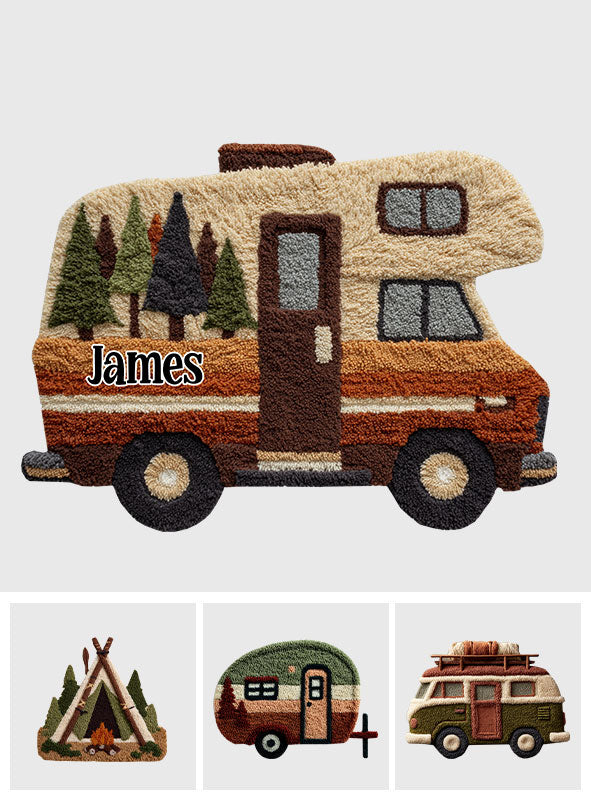 Our Adventure - Personalized Camping Non-Slip Tufted Rug