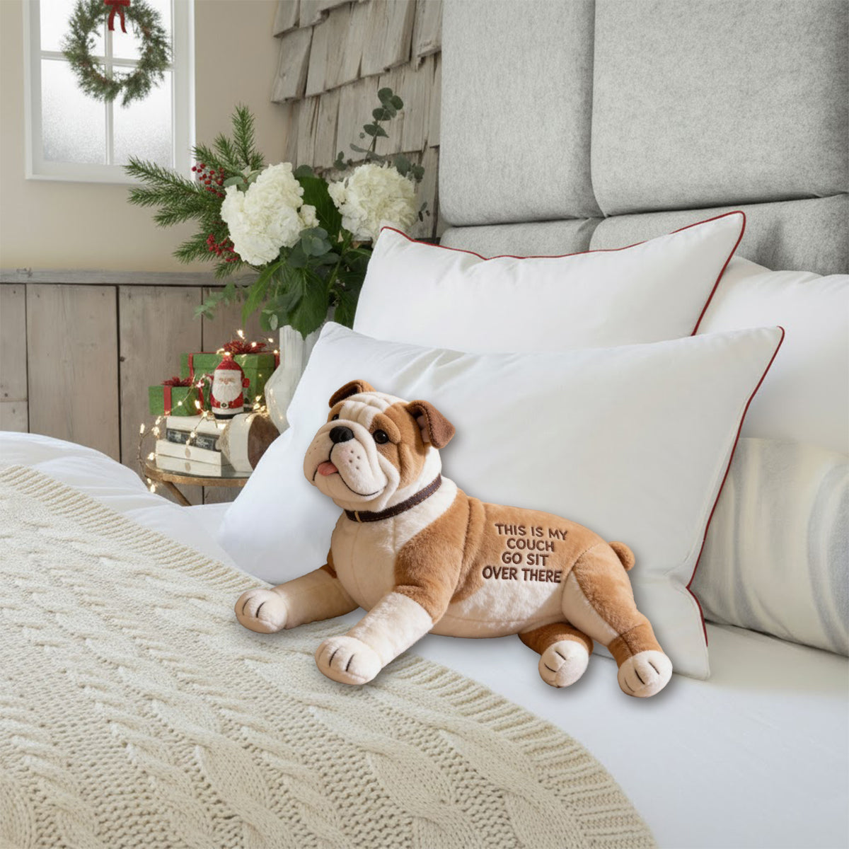 This Is My Couch - Personalized Dog Faux Fur Shaped Pillow