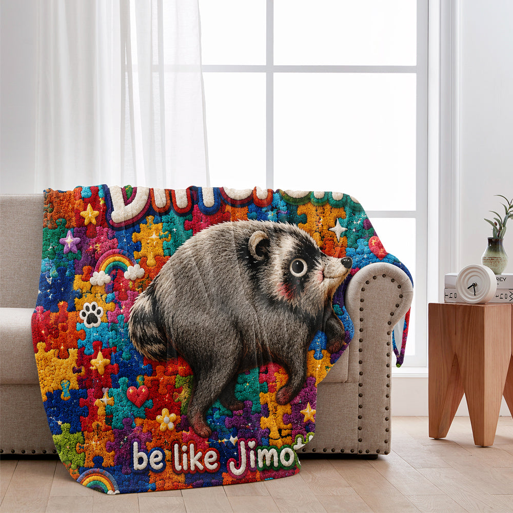 Be Different, Be Like Jimoth - Personalized Autism Awareness Blanket