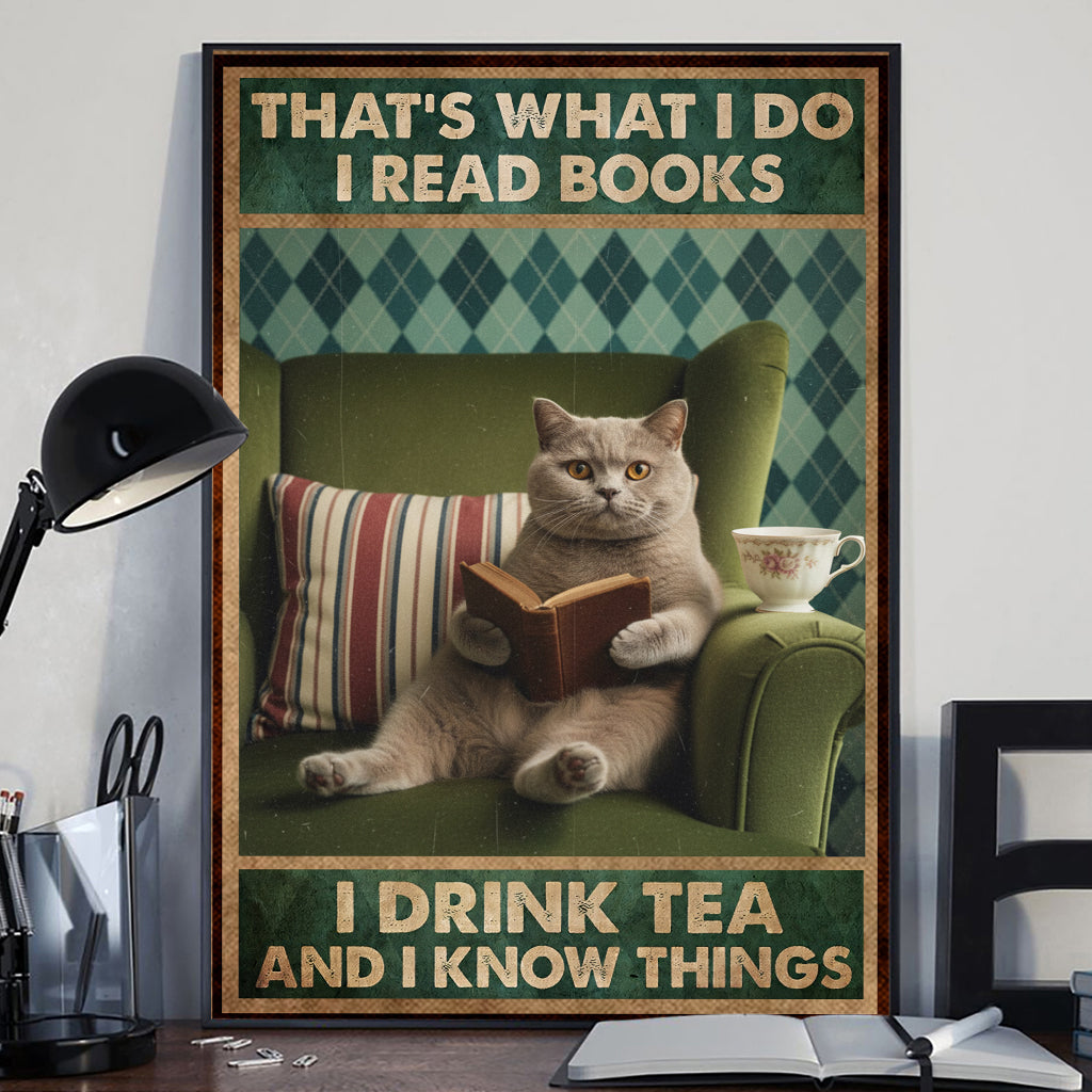 That's What I Do Customize With Your Photo Vintage Retro - Personalized Cat Canvas And Poster