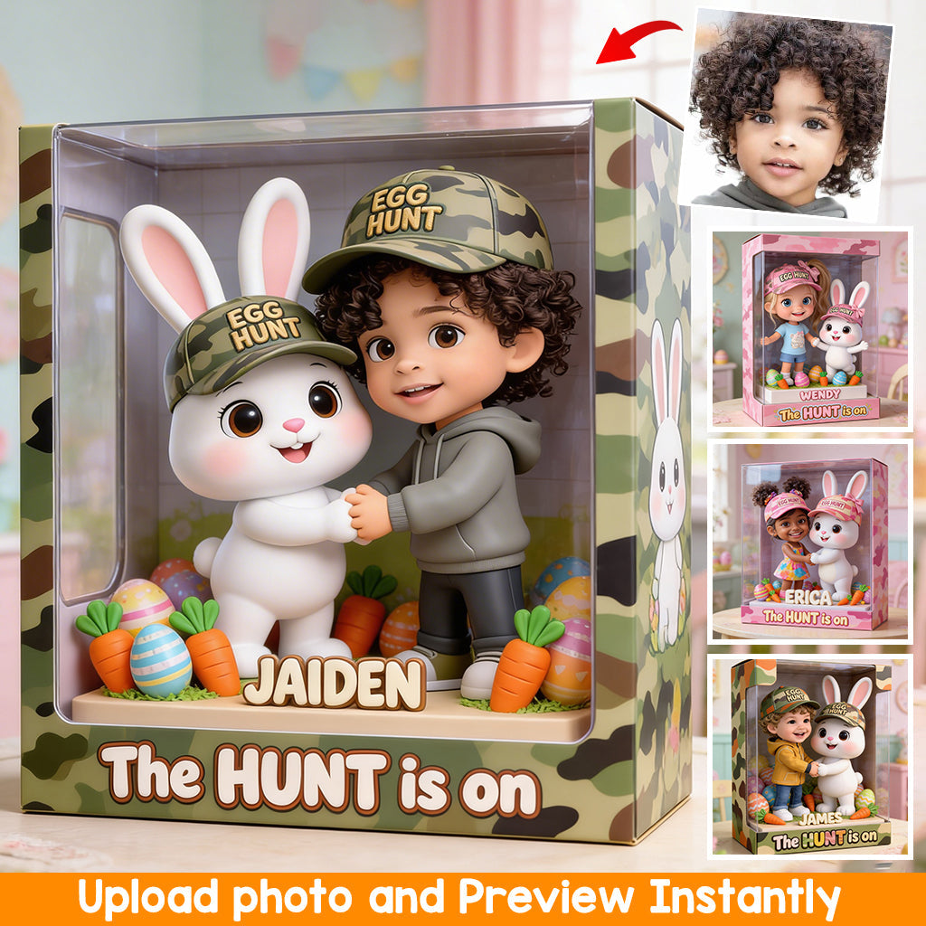 Custom Any Photo The Hunt Is On - Personalized Kid Custom Shaped Acrylic Plaque