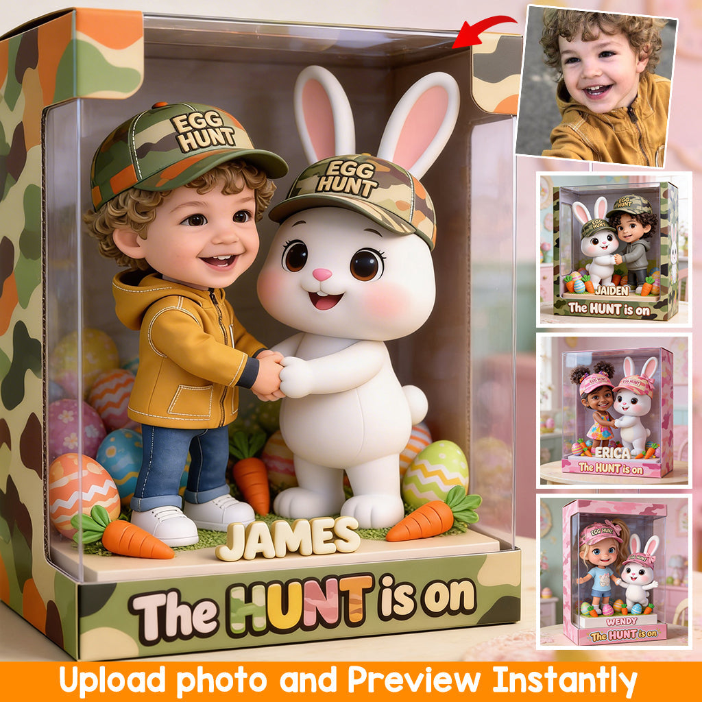 Custom Any Photo The Hunt Is On - Personalized Kid Custom Shaped Acrylic Plaque