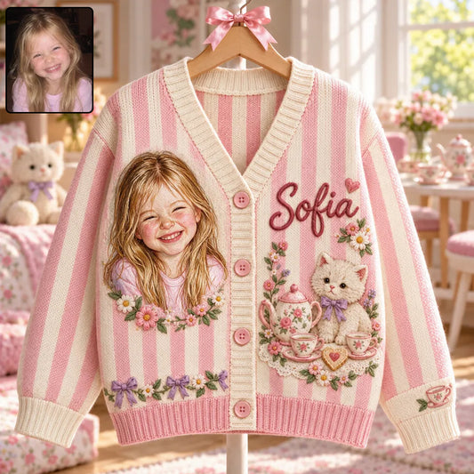 Gift for Kids - Personalized Kid Cardigan Sweater