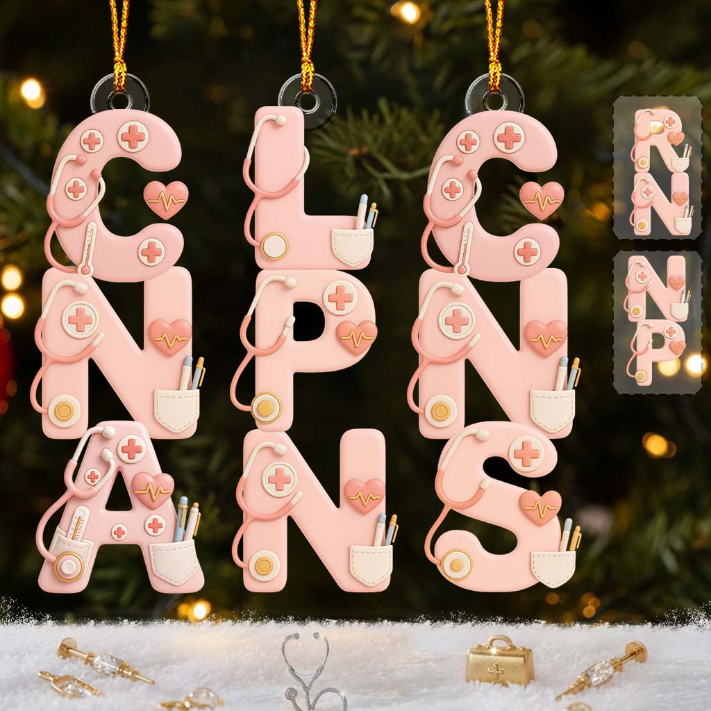 Merry Christmas - Personalized Nurse Ornament