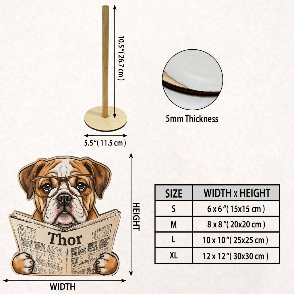 Individuelle Fotozeitung - Personalisierter Hundeküchenrollenhalter