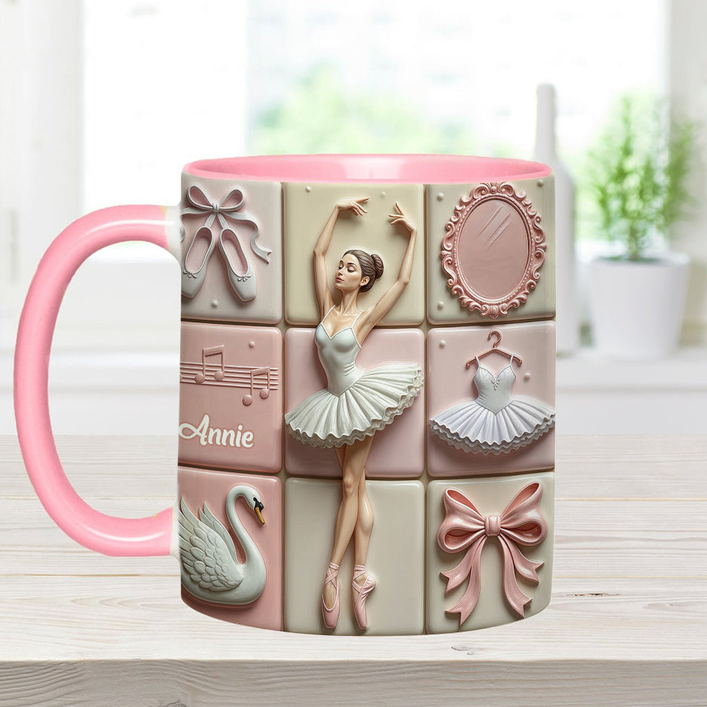 Love Ballet - Personalized Ballet Accent Mug