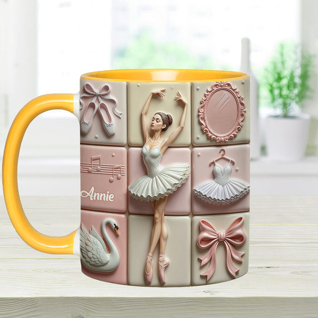 Love Ballet - Personalized Ballet Accent Mug