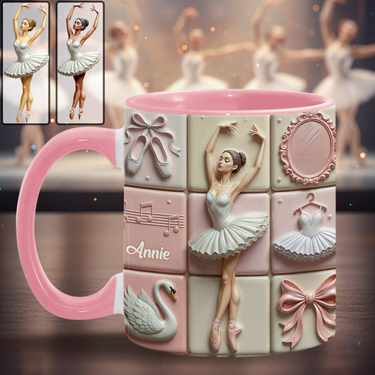 Love Ballet - Personalized Ballet Accent Mug