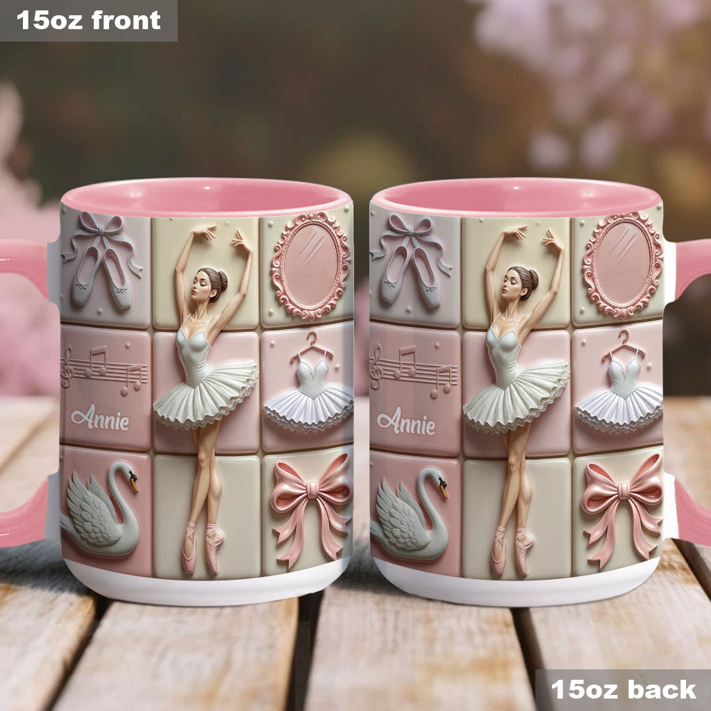 Love Ballet - Personalized Ballet Accent Mug