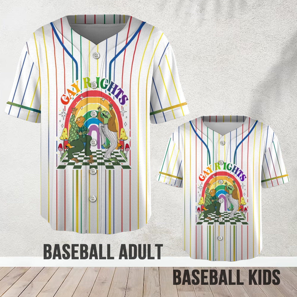 Gay Right - Personalisiertes LGBT-Unterstützungs-Baseballtrikot