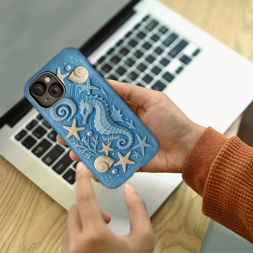 Just A Girl Who Loves Ocean - Personalized Sea Lover Full Print Phone Case