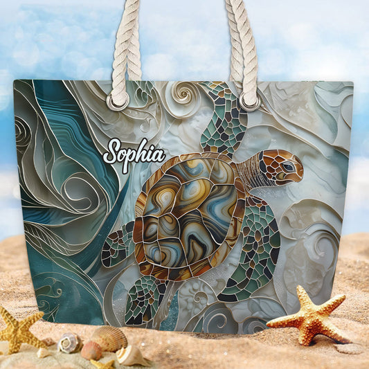 Sea Turtle - Personalized Turtle Beach Bag