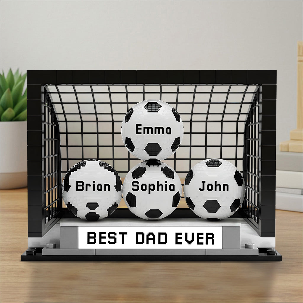 We Score The Best Dad - Personalized Soccer Custom Shaped Acrylic Plaque