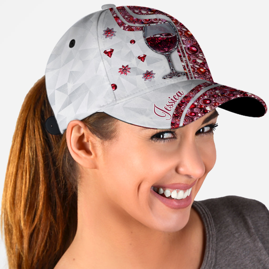Just A Girl Who Loves Wine - Personalized Wine Classic Cap