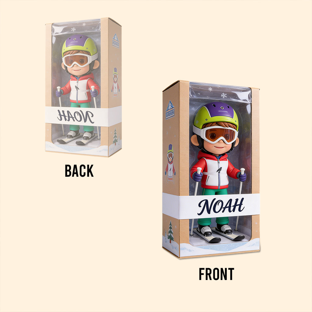 Jede Sportart – Skifahren, Hockey, Volleyball, Fußball,... – Personalisierte Ski-Acrylplakette in individueller Form