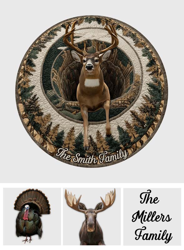 Love Hunting - Personalized Hunting Round Rug