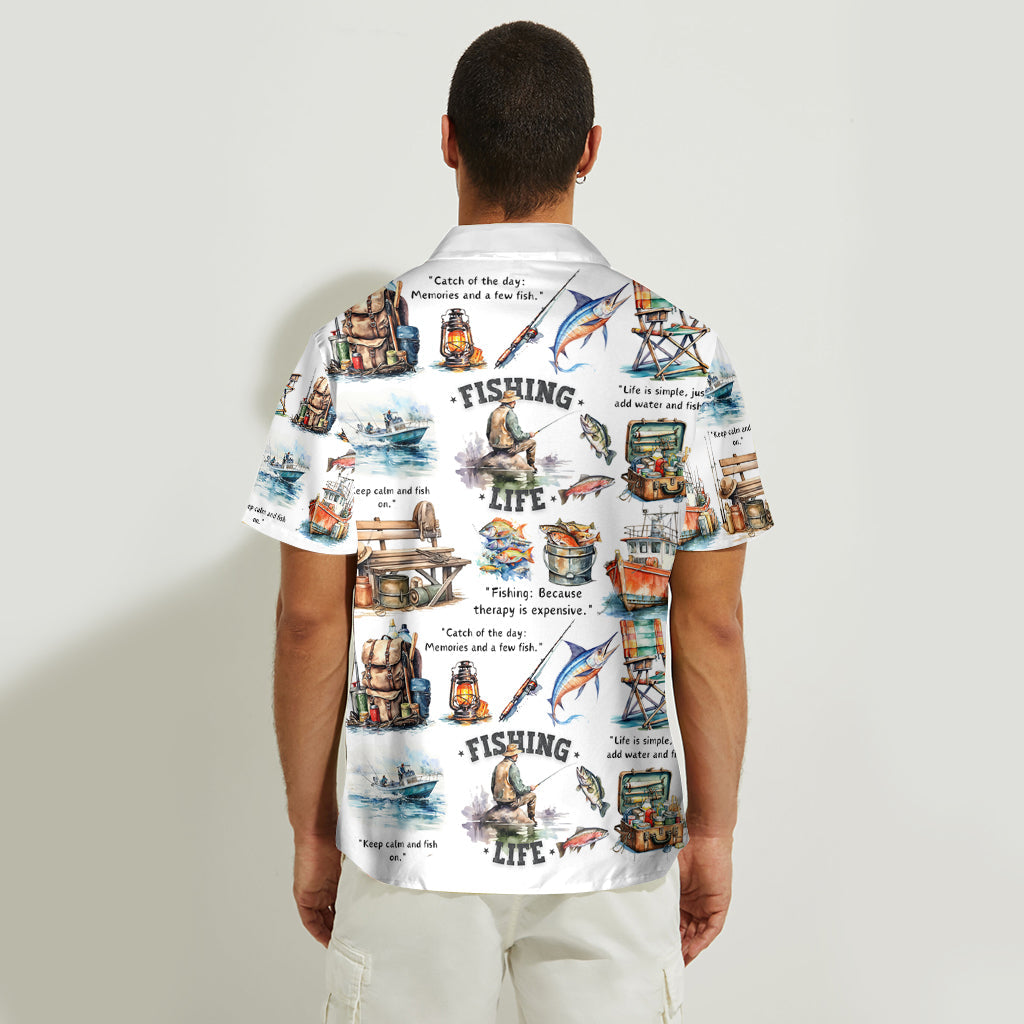 Love Fishing - Personalized Fishing Hawaiian Shirt