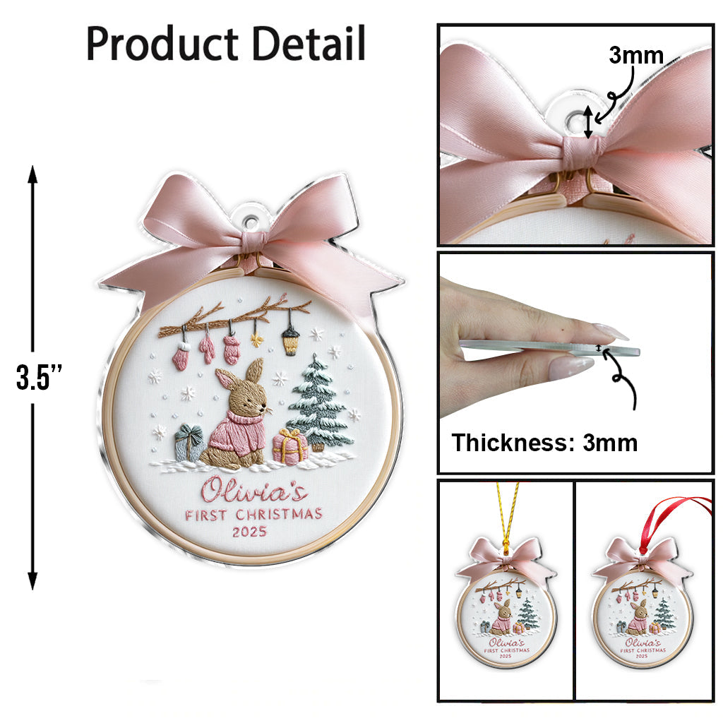 My First Christmas - Personalized Kid Ornament
