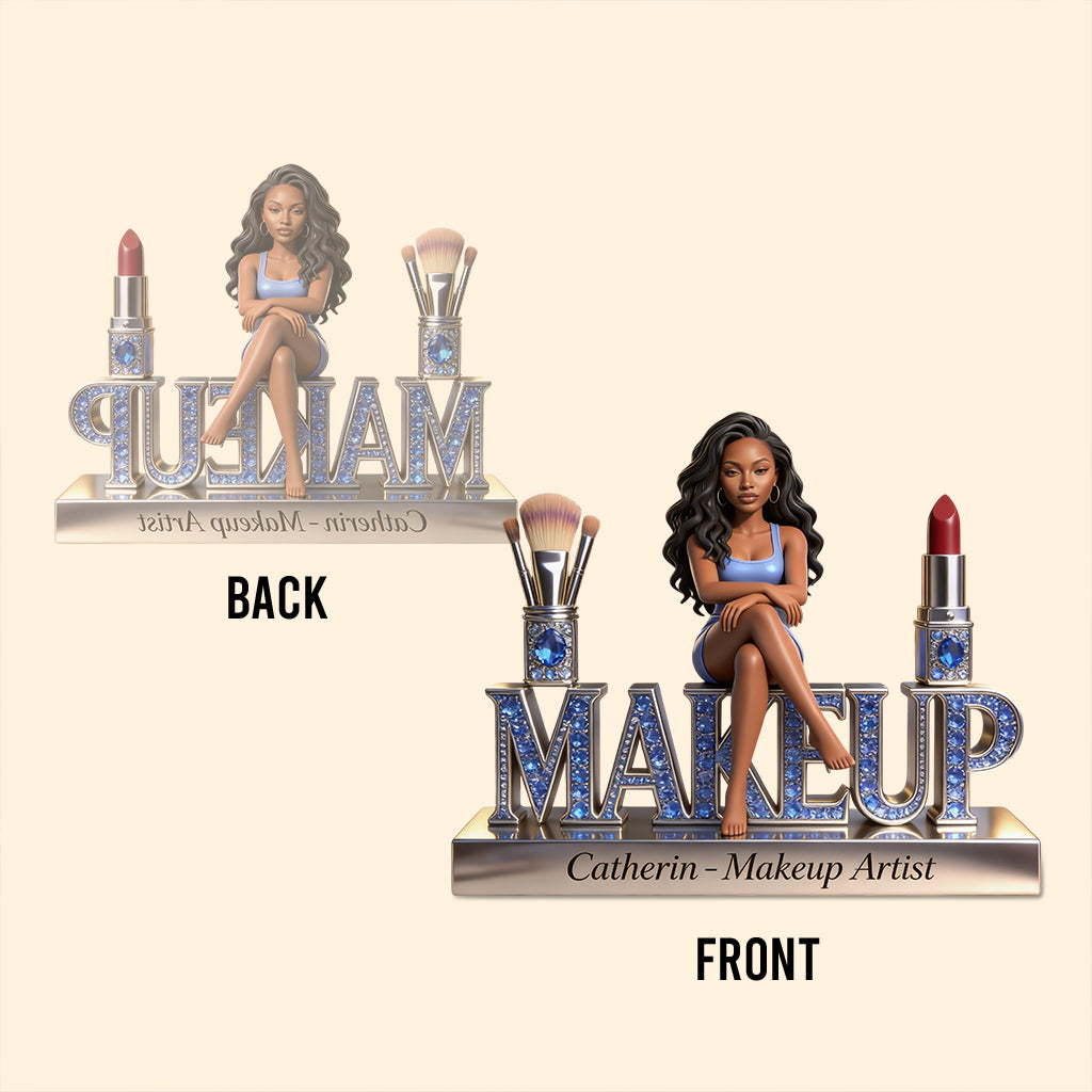 Makeup Artist - Personalized Makeup Custom Shaped Acrylic Plaque