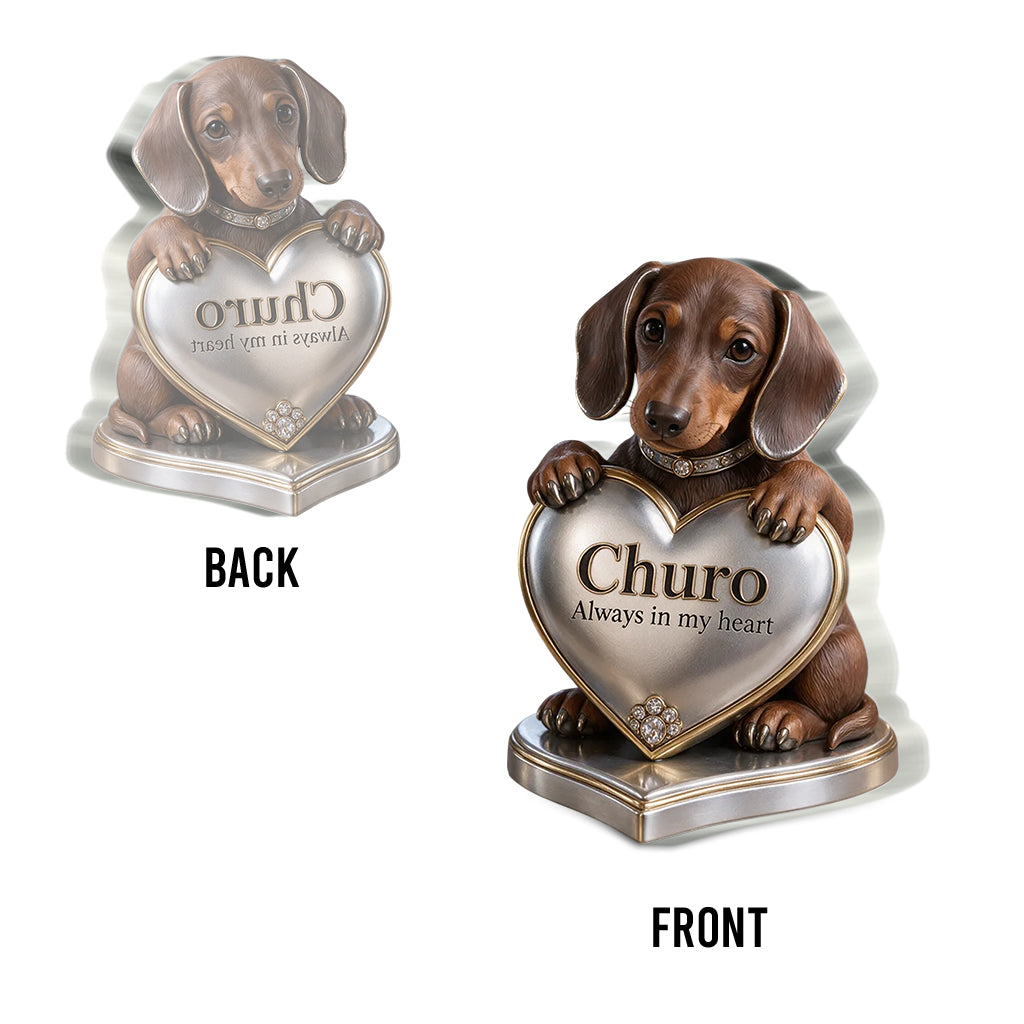 Custom Dog Lover Gift Personalized Pet Portrait Desig, Unique Dog Mom Dad Present for Puppy Owners, Cute Pet Memorial Gift, Personalized Dog Gift - Personalized Dog Custom Shaped Acrylic Plaque