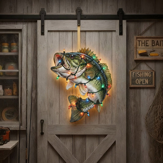 Angelbegeisterung – Personalisiertes Acryl-Schild mit LED-Beleuchtung