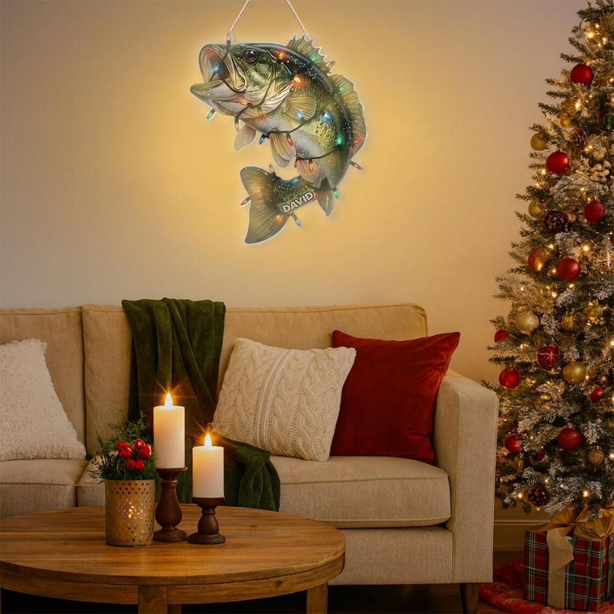 Angelbegeisterung – Personalisiertes Acryl-Schild mit LED-Beleuchtung