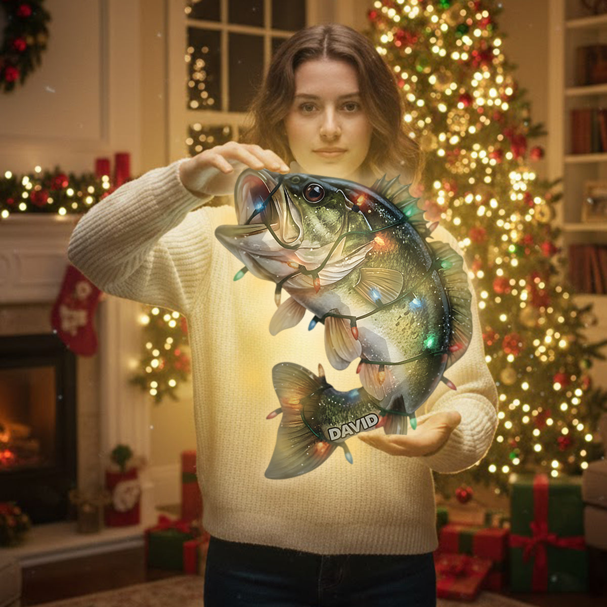 Angelbegeisterung – Personalisiertes Acryl-Schild mit LED-Beleuchtung