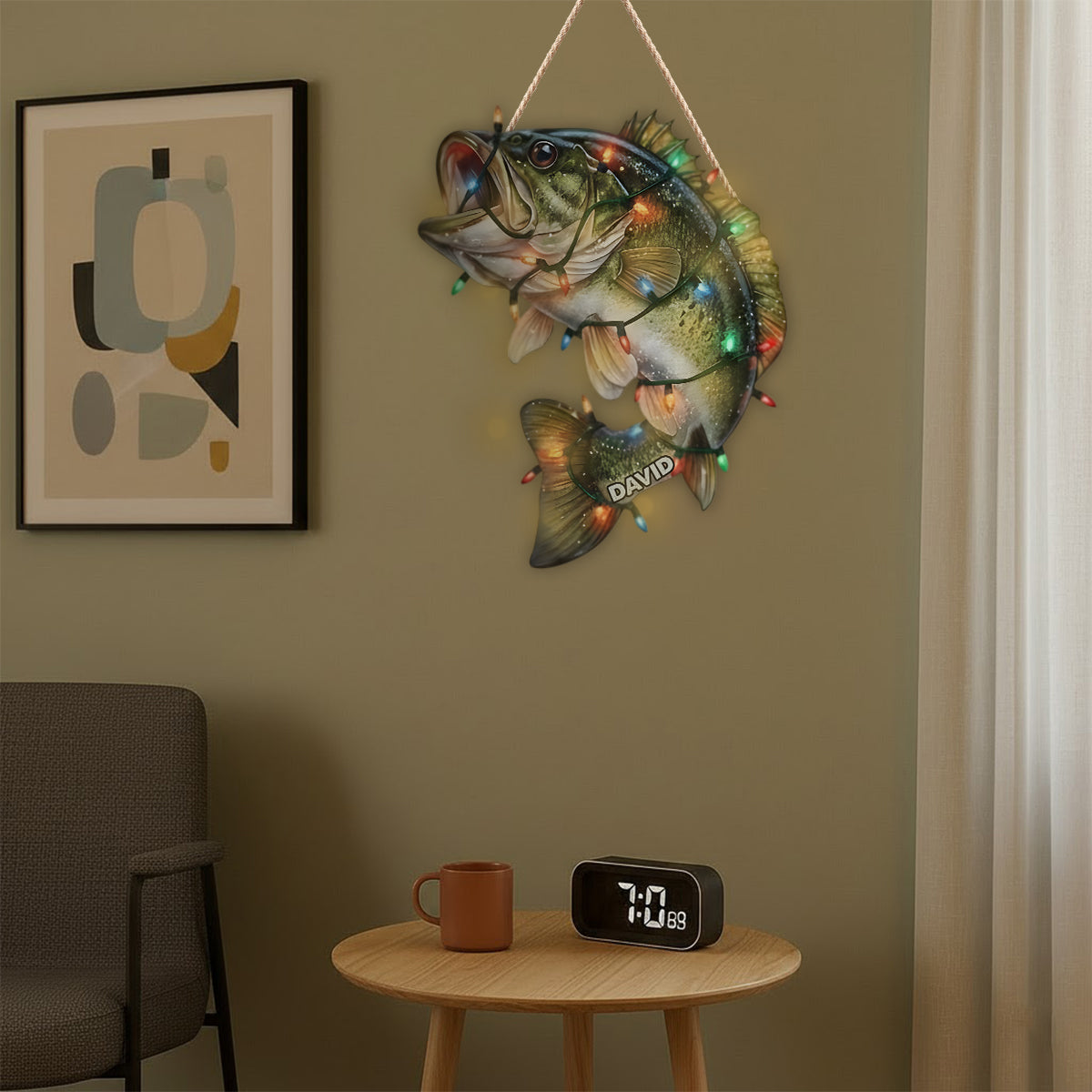 Angelbegeisterung – Personalisiertes Acryl-Schild mit LED-Beleuchtung