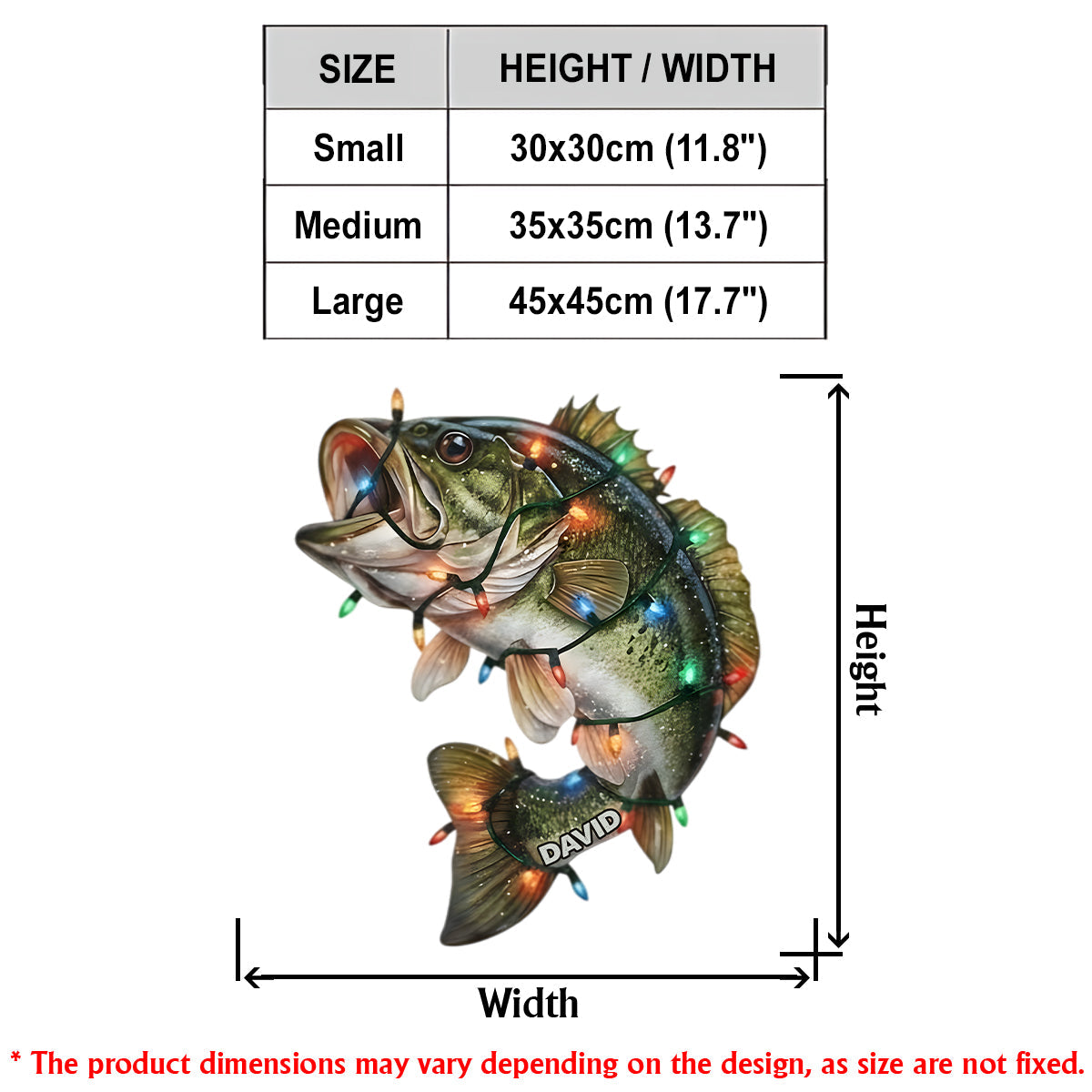 Angelbegeisterung – Personalisiertes Acryl-Schild mit LED-Beleuchtung