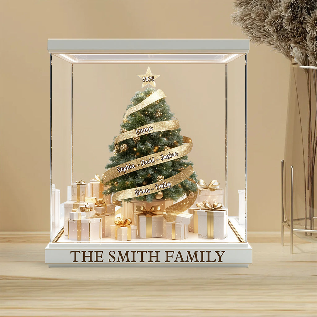 Merry Christmas - Personalized Family Custom Shaped Acrylic Plaque
