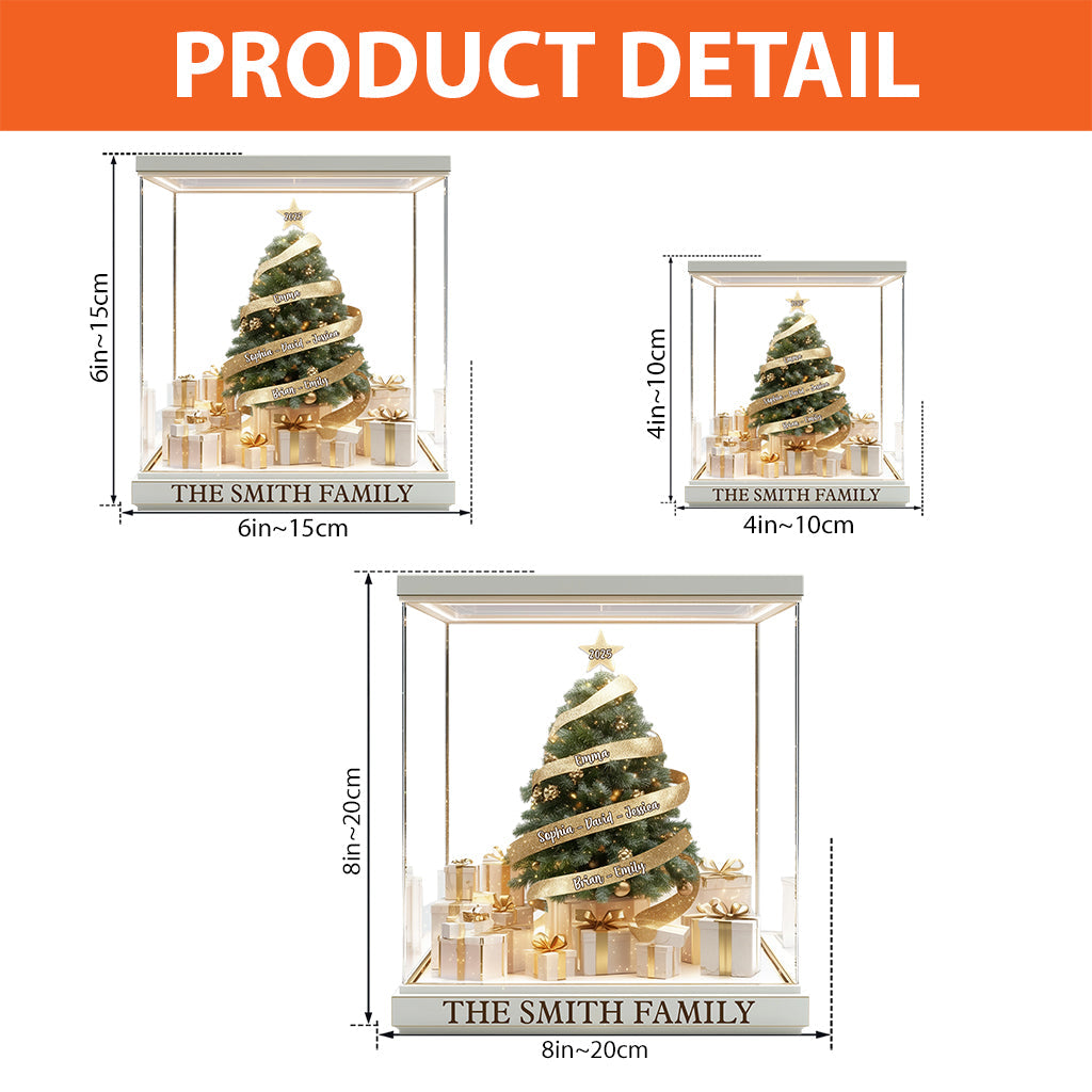 Merry Christmas - Personalized Family Custom Shaped Acrylic Plaque