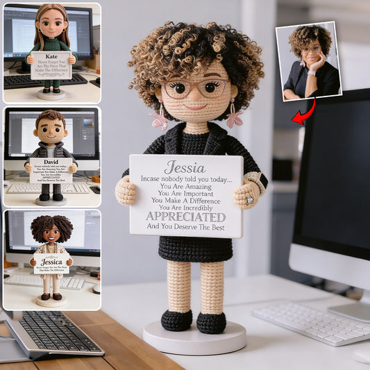 You Make A Difference - Personalized Colleague Custom Shaped Acrylic Plaque