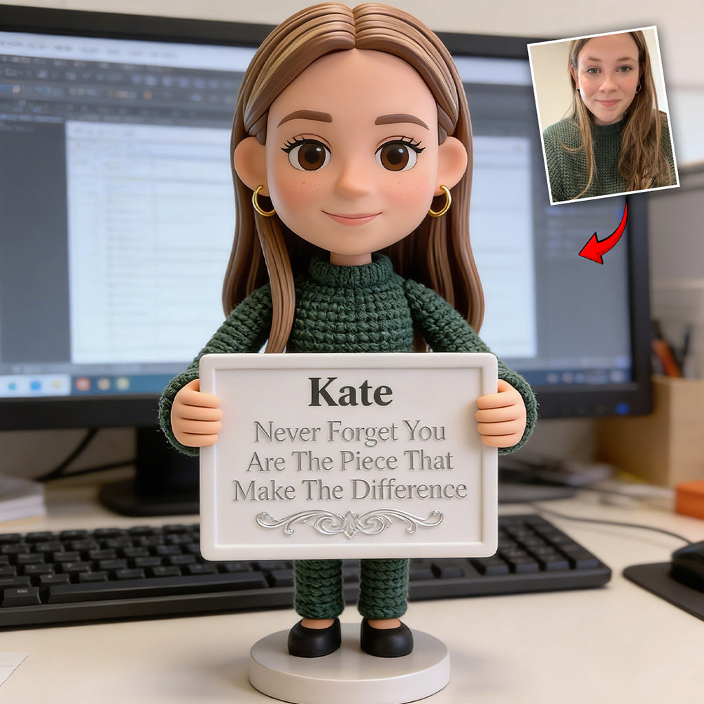 You Make A Difference - Personalized Colleague Custom Shaped Acrylic Plaque