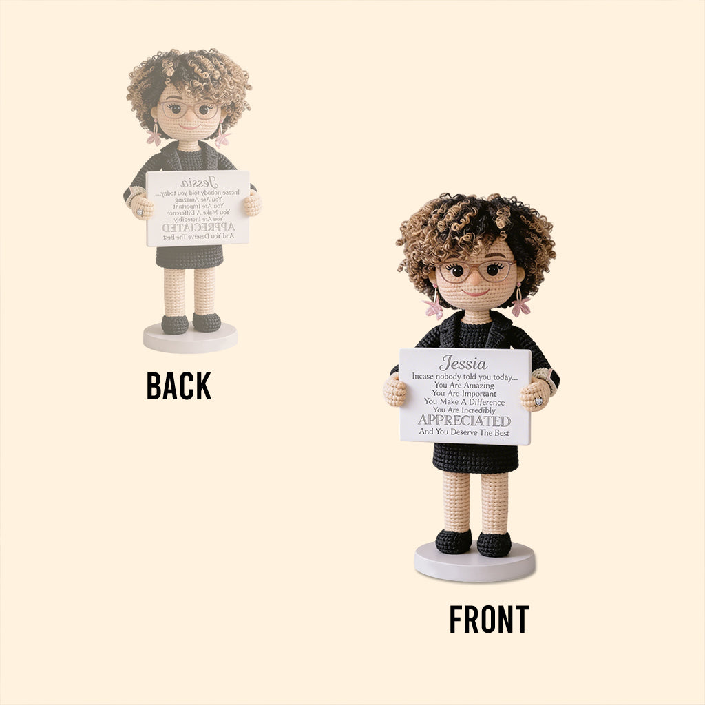 You Make A Difference - Personalized Colleague Custom Shaped Acrylic Plaque