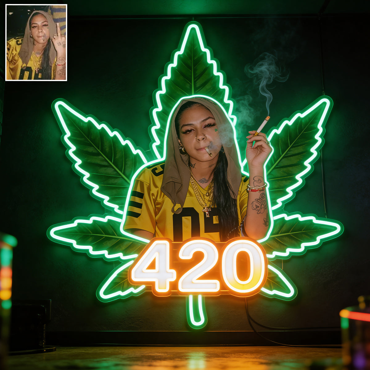 Lumière Néon High Life - Enseigne LED Personnalisée en Acrylique