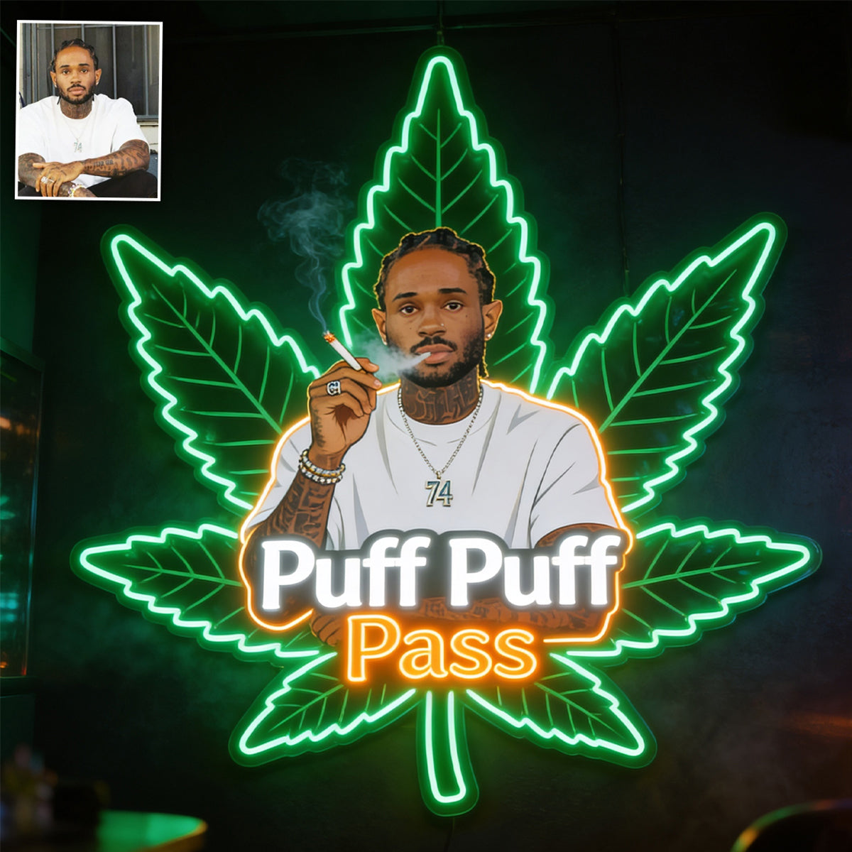 Lumière Néon High Life - Enseigne LED Personnalisée en Acrylique