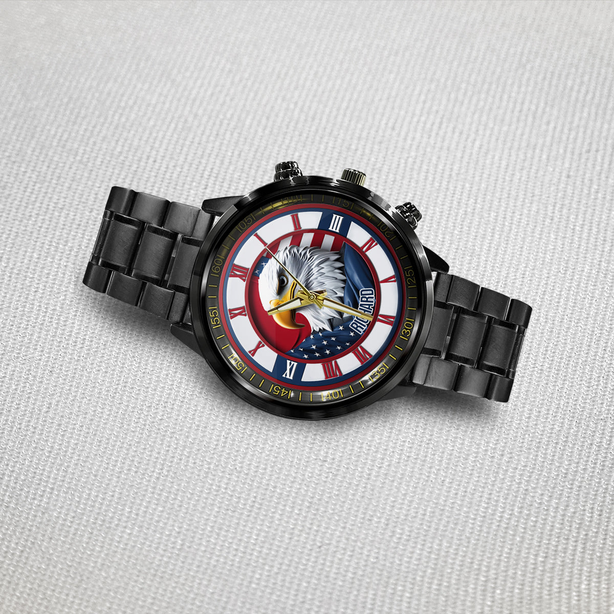 Home Of The Free – Personalisierte Weißkopfseeadler-Handuhr