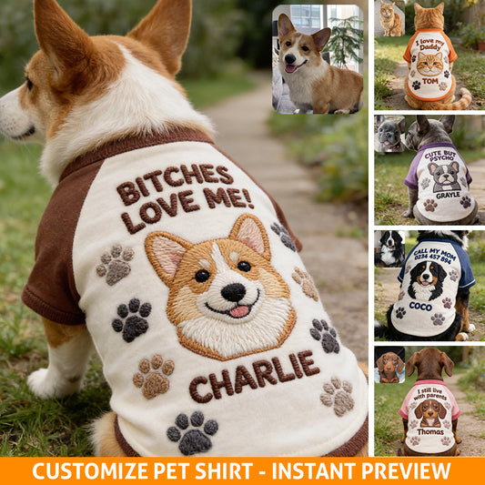 Custom Any Animals Shirt - Personalized Dog Pet Shirt