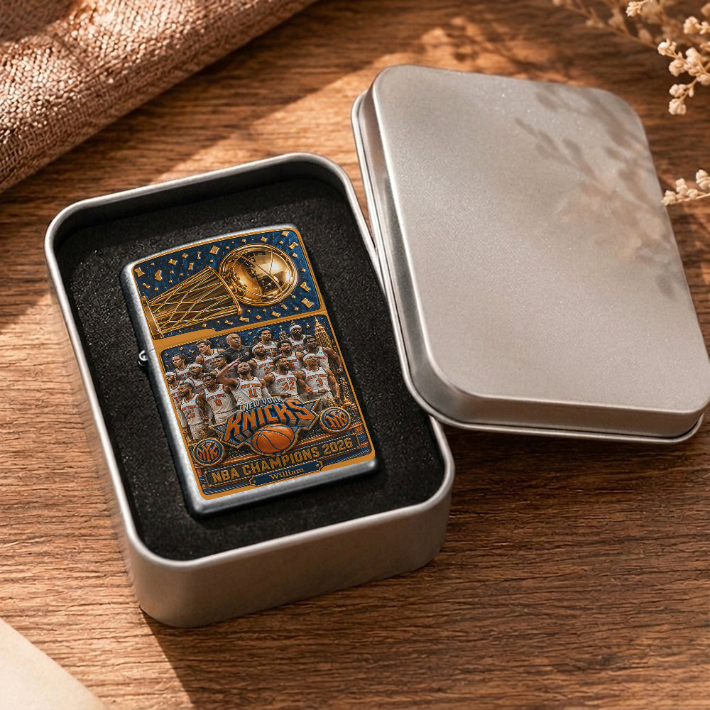 New York Basketball Champions - Personalized Trending Lighter