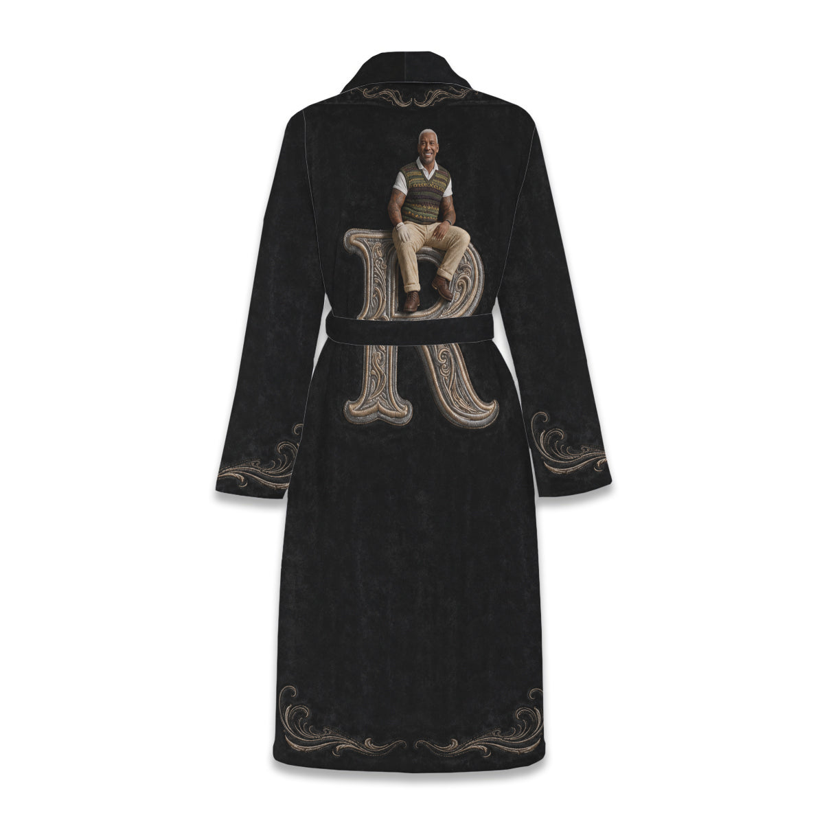 Luxury Initial Monogram - Personalized Couple Pajama Kimono Robe