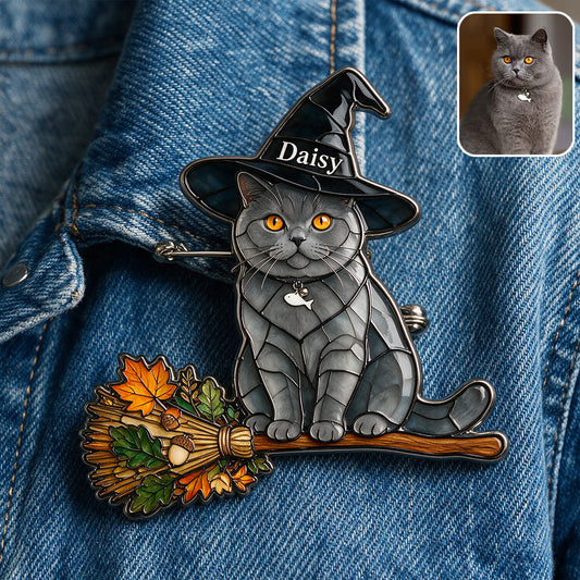 Halloween-Stimmung - Personalisierte Hund 3D Präge-Emaille-Nadel