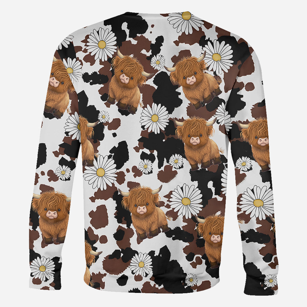 Love Highland Cow - Personalized Highland Cow All Over Shirt